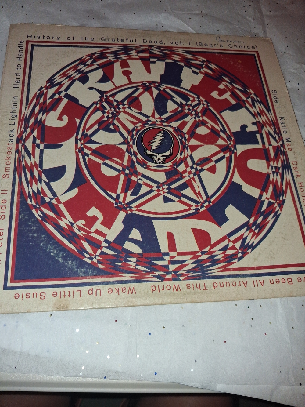 GRATEFUL DEAD History of Grateful Bear's Choice VINYL RARE PROOF SLEEVE TEST LP